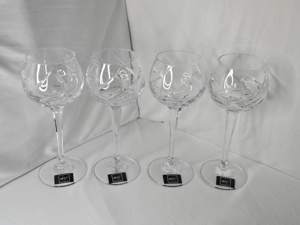 Mikasa Lead Crystal Olympus Hock Wine Glasses - Set Of 4